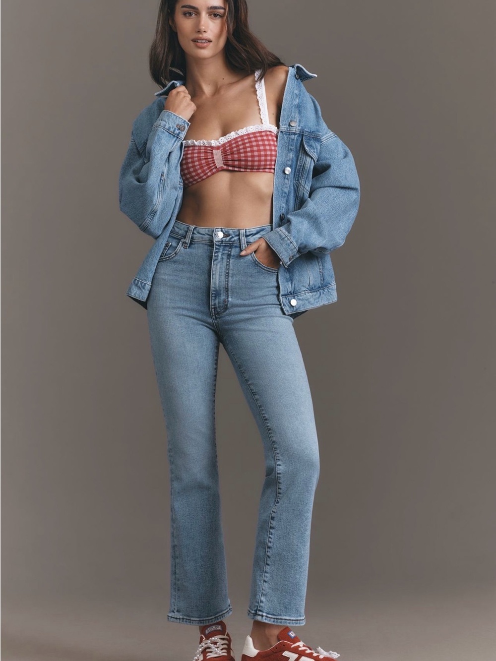 FRAME The Reboot High-Rise Crop Flare Jeans